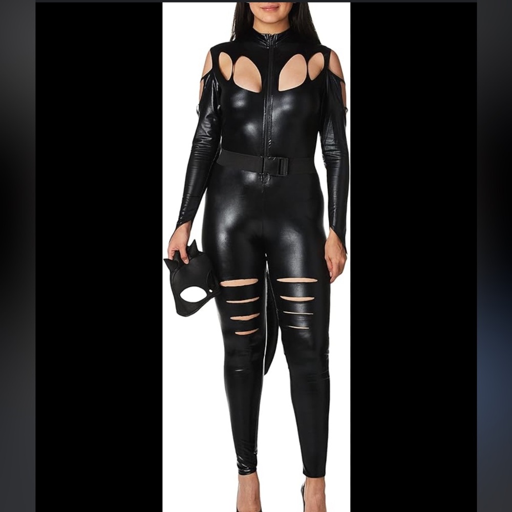 Women's Black Cutout Jumpsuit